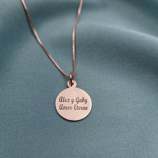 Collar Plaquita Rosé