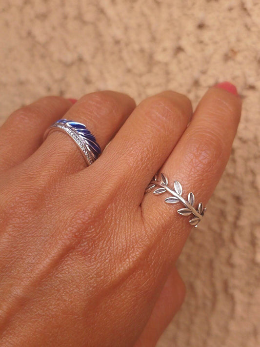 Anillo Ala esmaltada