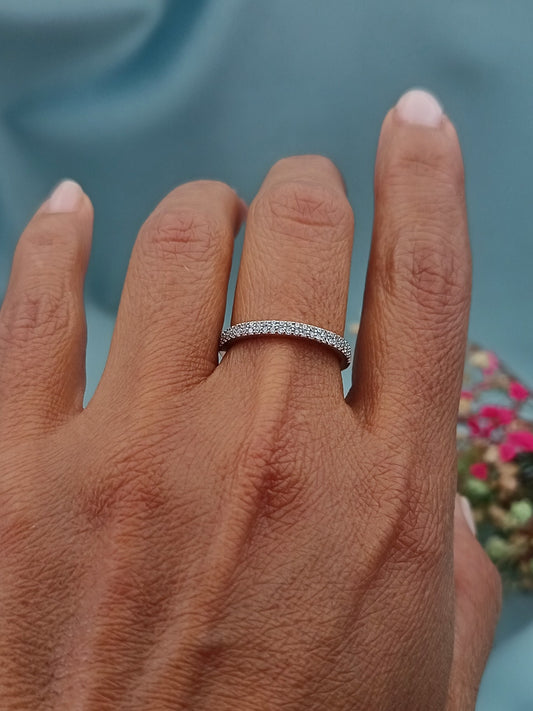 Anillo Medio Sin Fin Dos Hileras 2mm