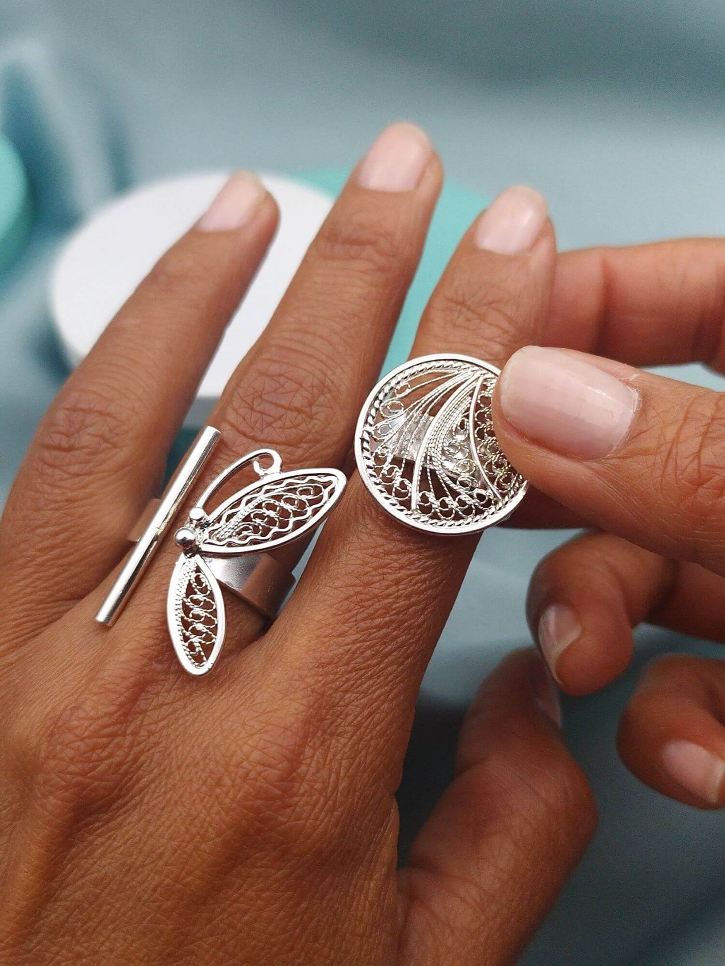 Anillo filigrana Disco