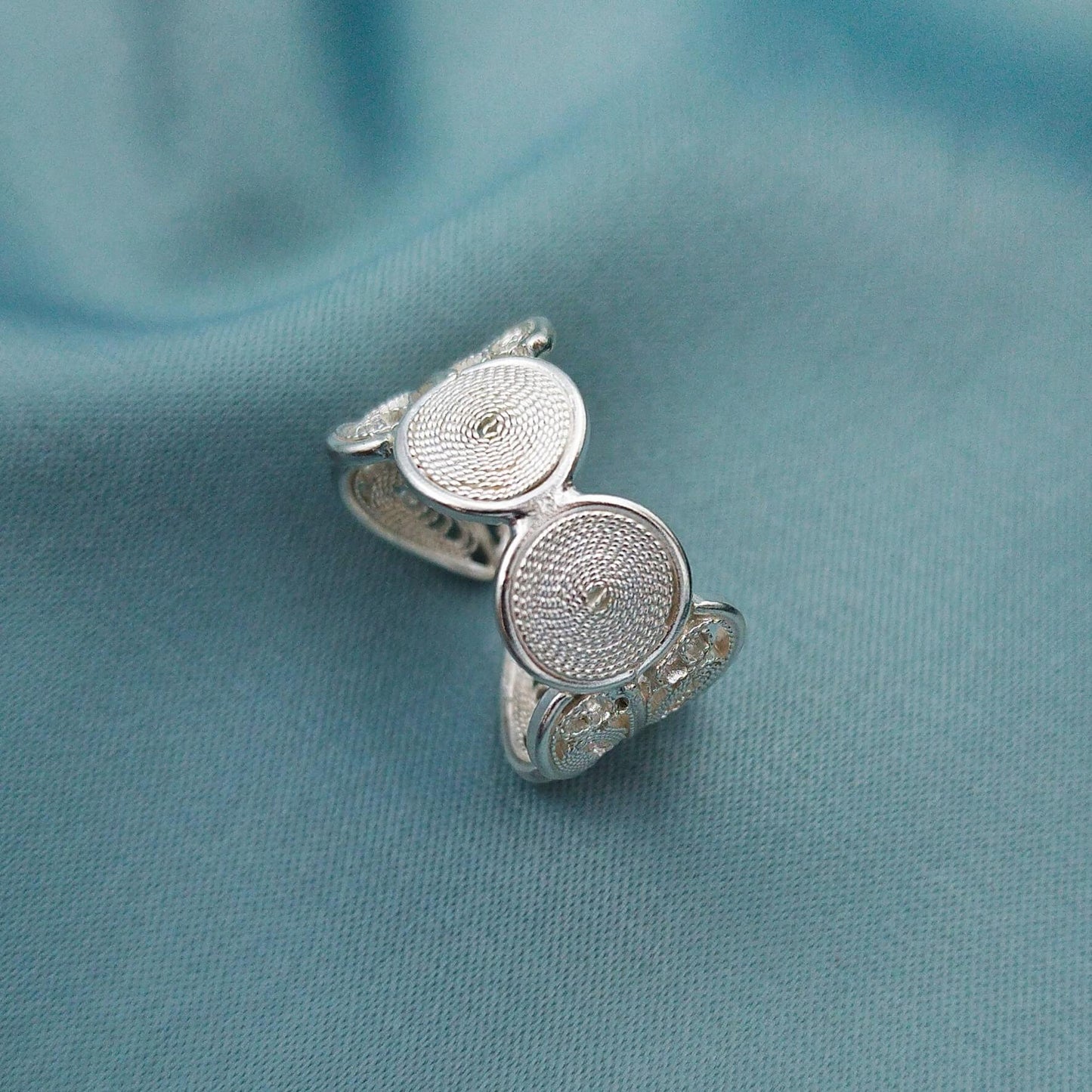 Anillo filigrana dos Círculos 2