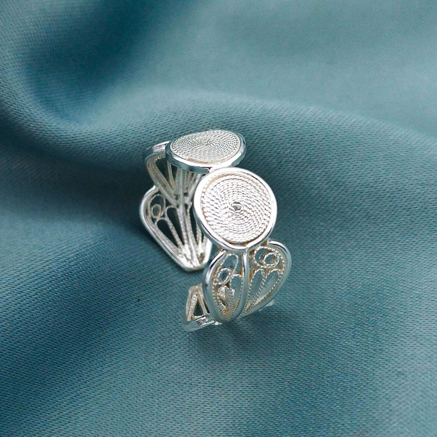 Anillo filigrana dos Círculos