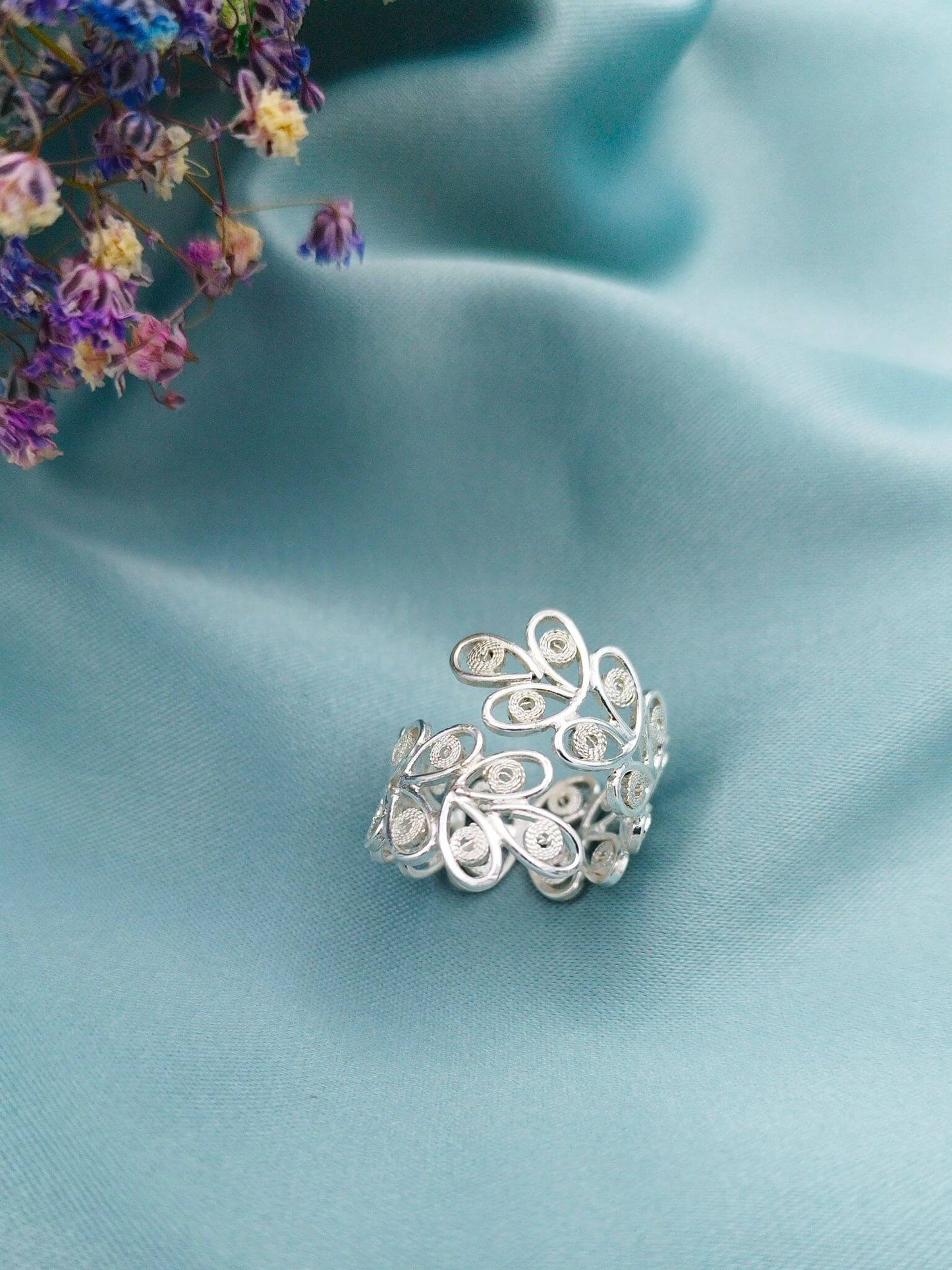 Anillo filigrana Laureles