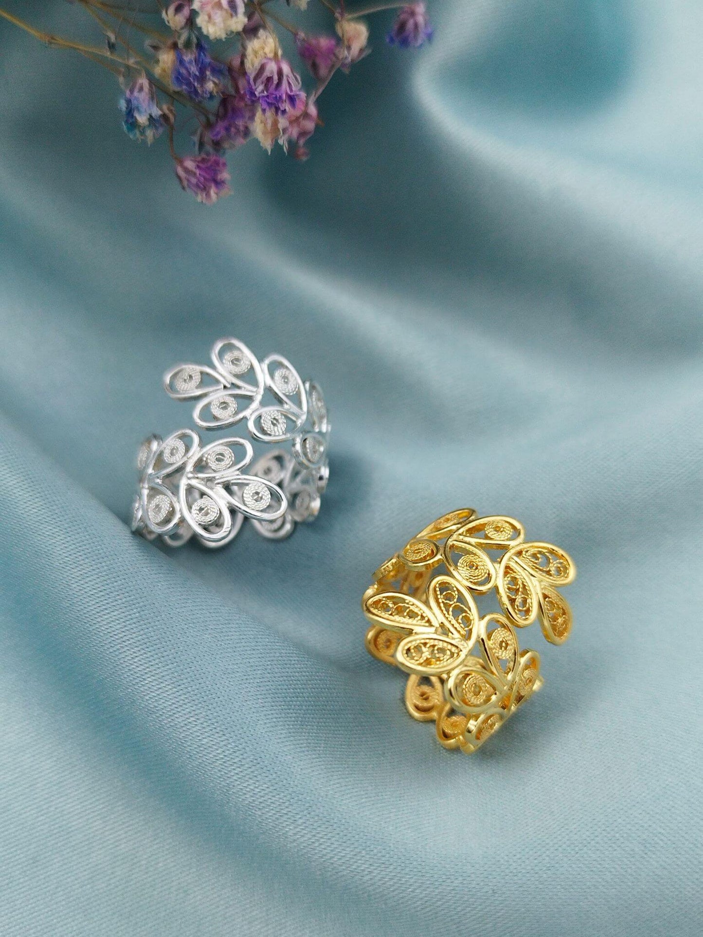 Anillo filigrana Laureles