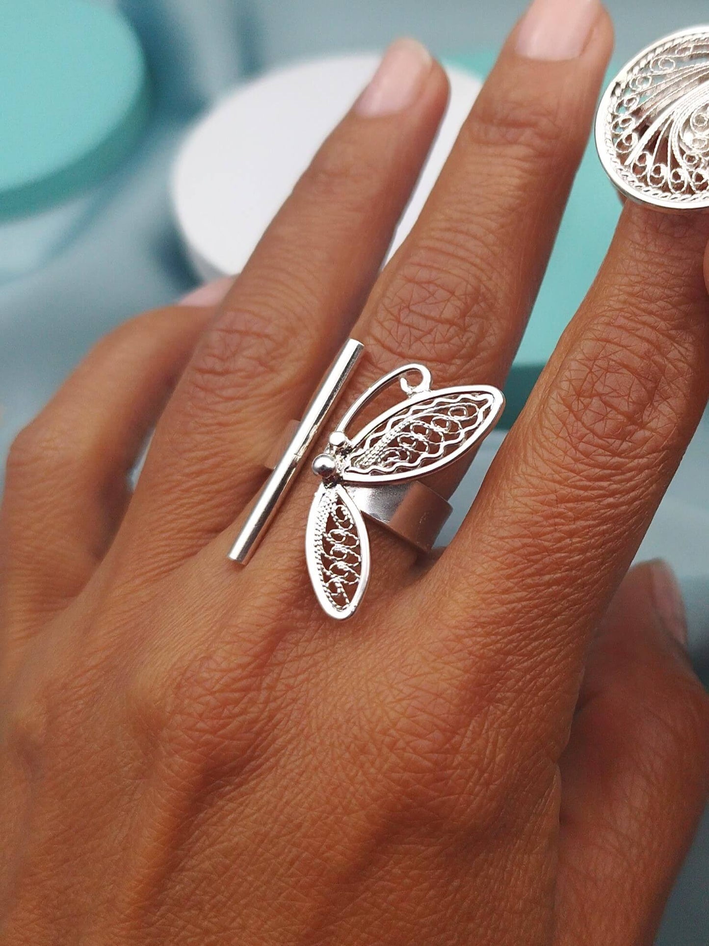 Anillo filigrana Mariposa