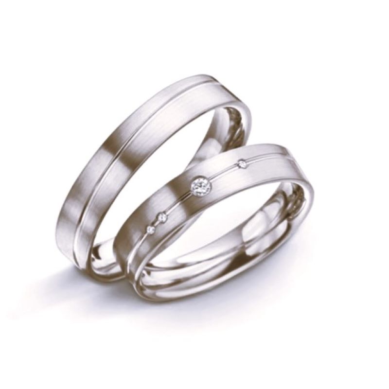 Anillos de matrimonio Sincronía Plata 925 chapado en Oro