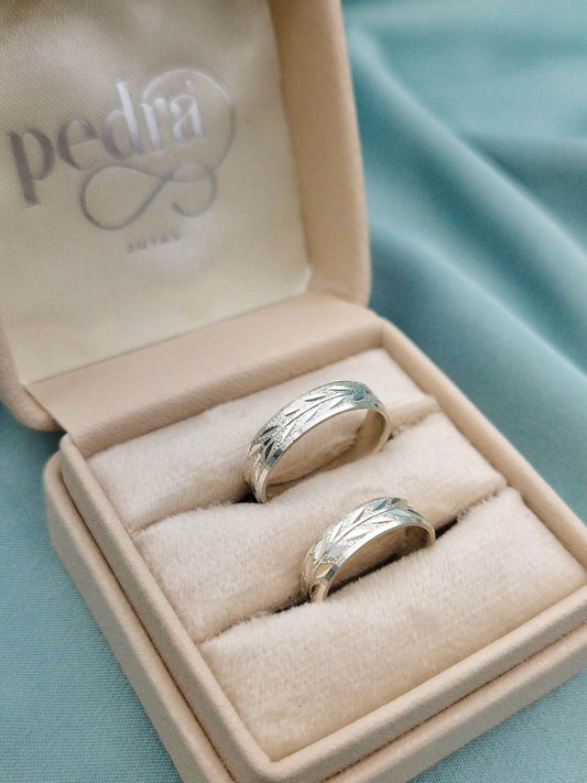 Anillos de matrimonio Florecer Plata 925