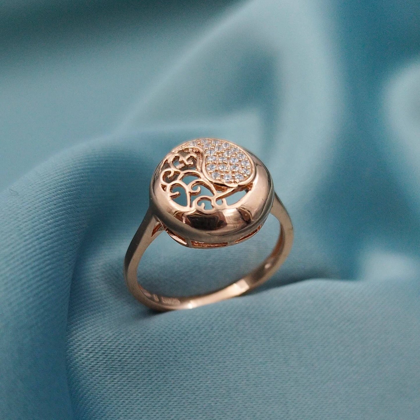 Anillo Yin Yang Rosé