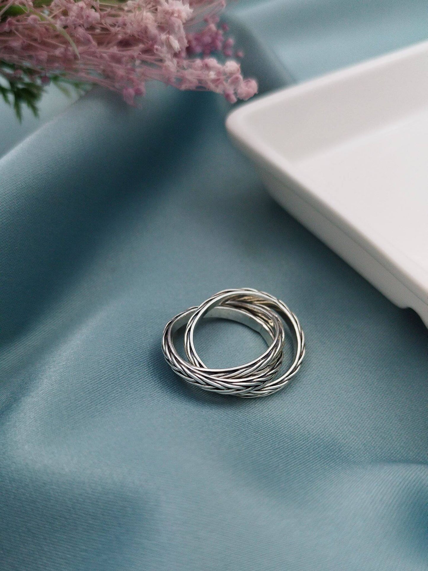 Anillo Triple enlazado trenzado