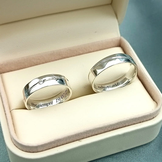 Anillos de matrimonio Sincronía Plata 925