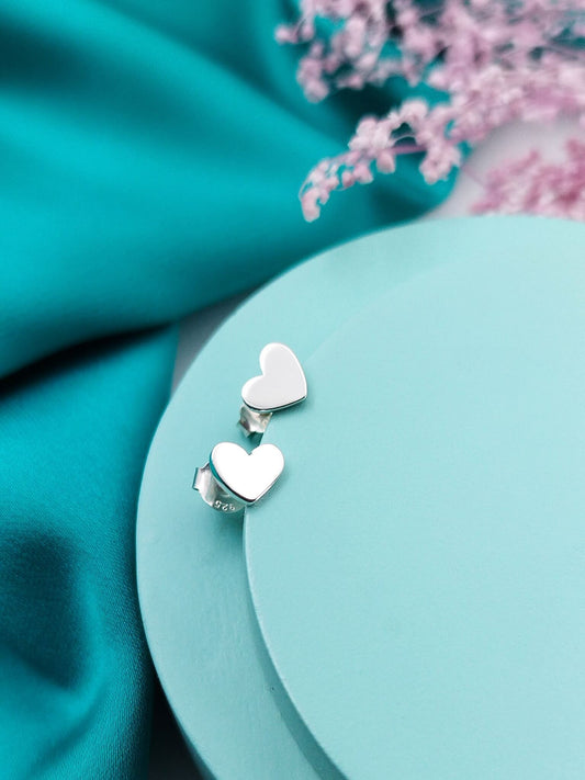 Aretes Corazón lisos
