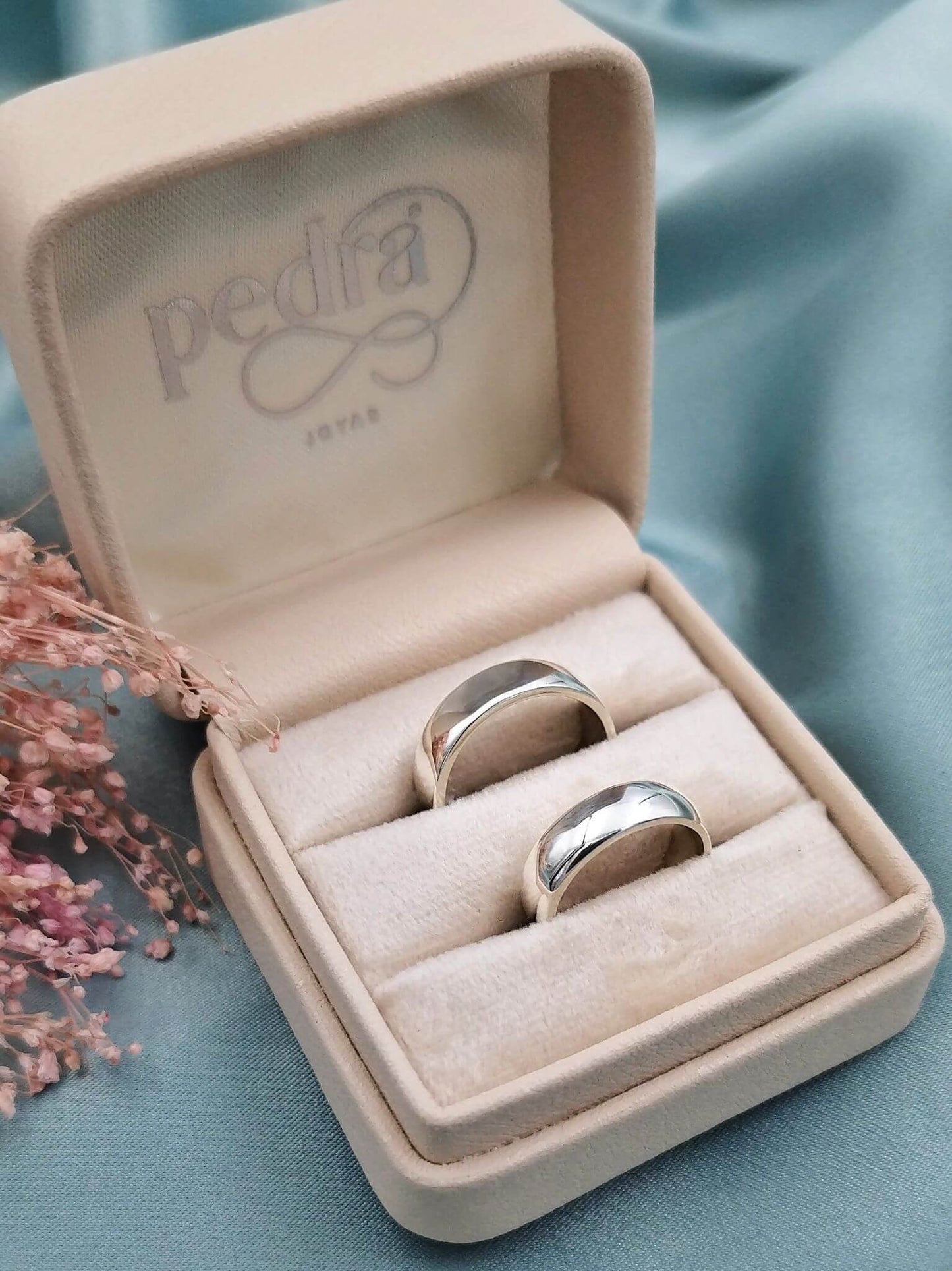 Anillos de matrimonio Classic media caña Plata