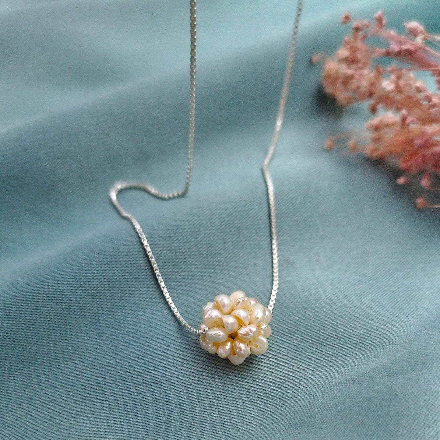 Collar Bolita de perla