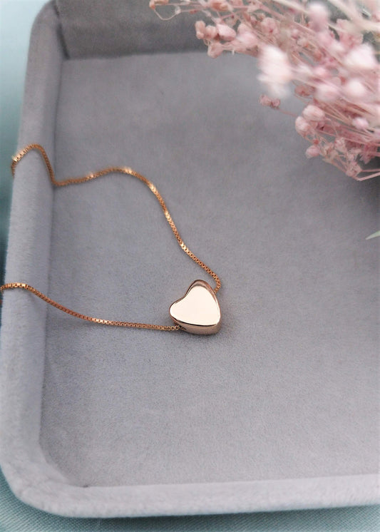 Collar Corazón 3D Rosé