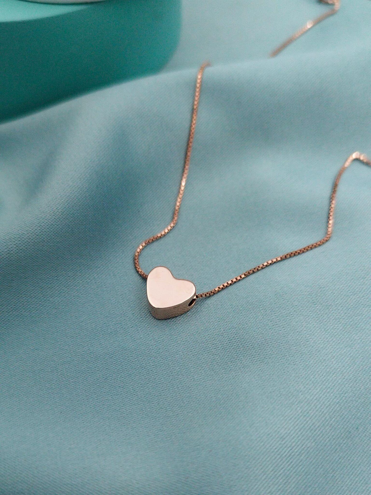 Collar Corazón 3D Rosé