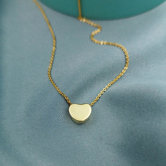 Collar Corazón 3D Dorado