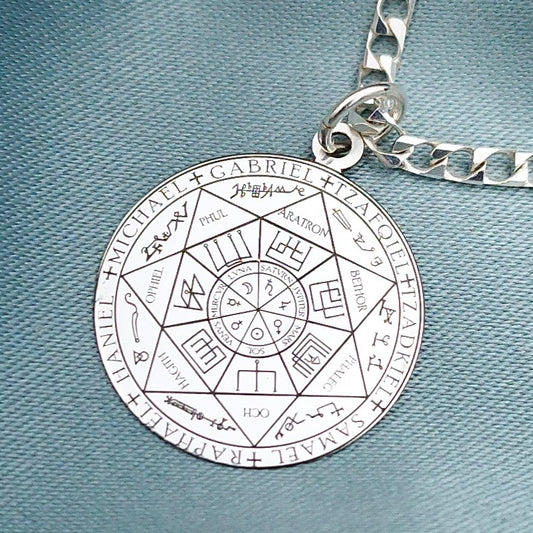 Dije amuleto Sigilo de los 7 arcángeles