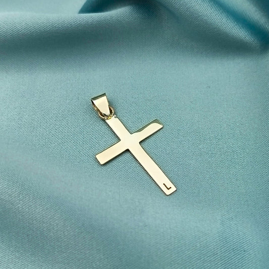 Dije Cruz 14k con inicial
