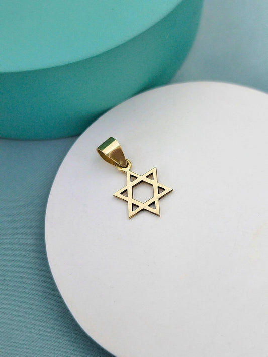 Dije Estrella de David 18k
