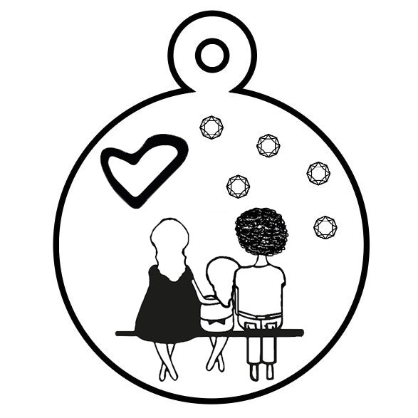 Dije Familia con circones