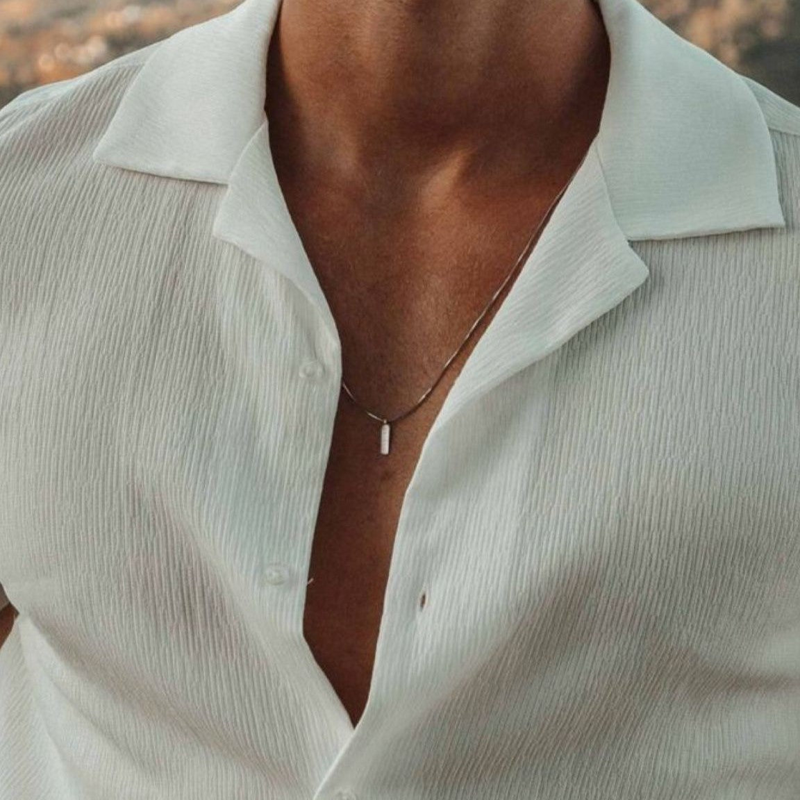 Dije placa rectangular con pasador