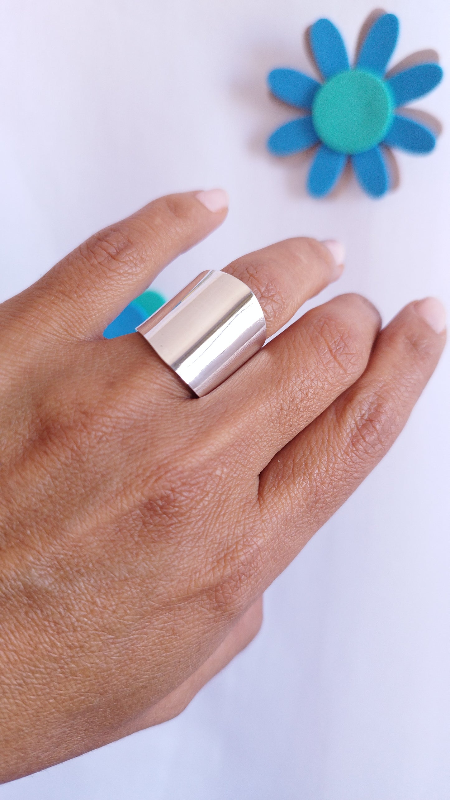 Anillo plano liso 21mm