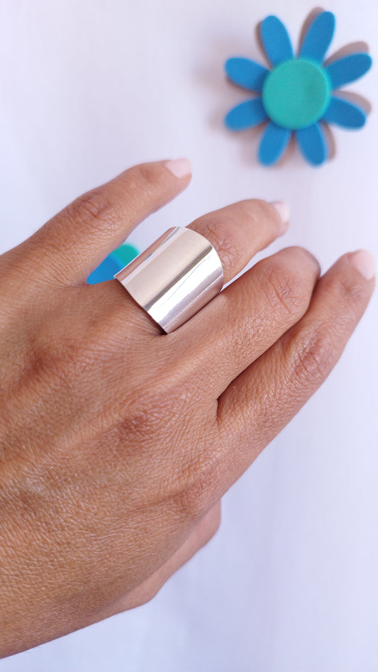 Anillo plano liso 21mm