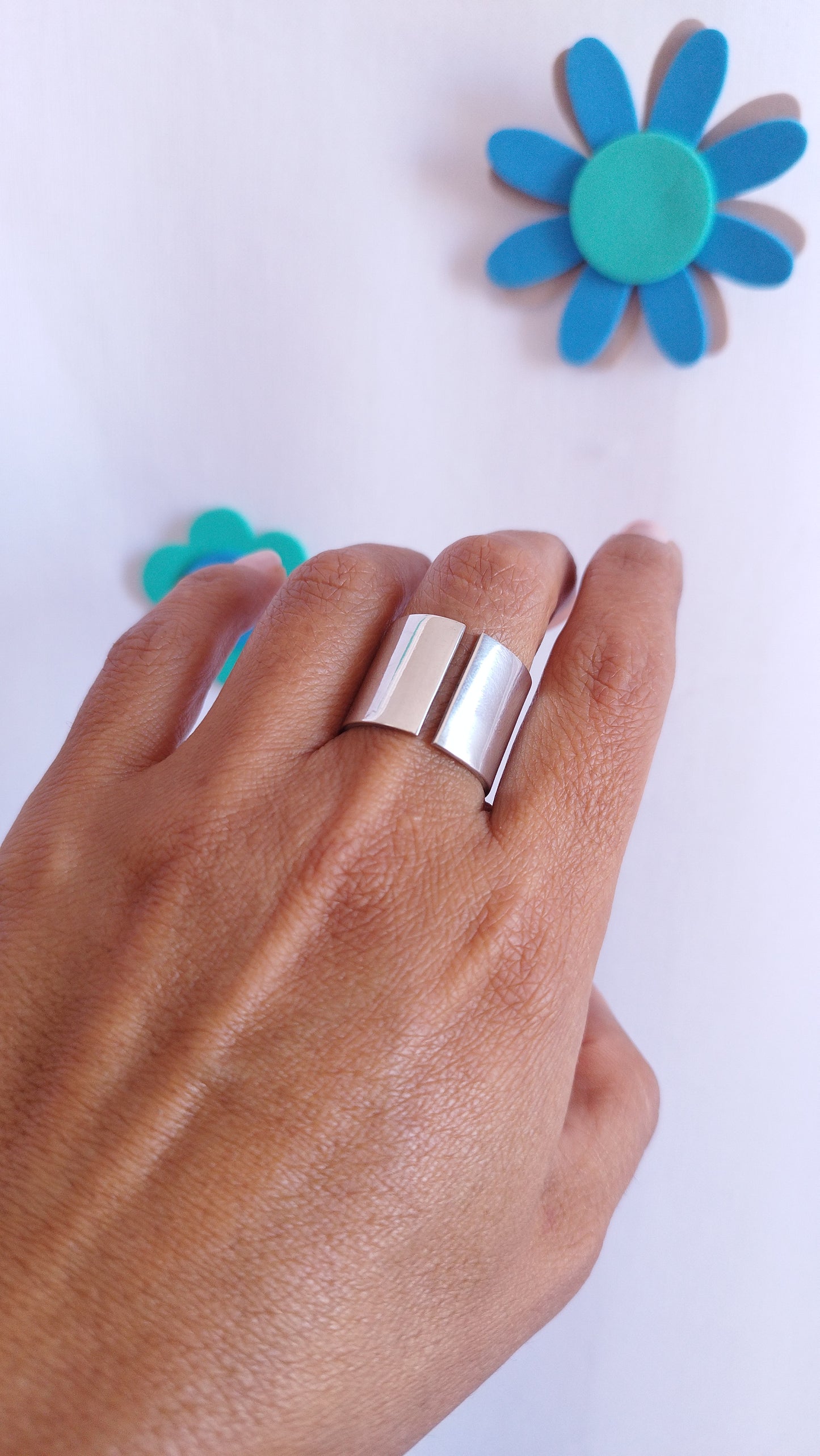 Anillo plano liso 16mm recto