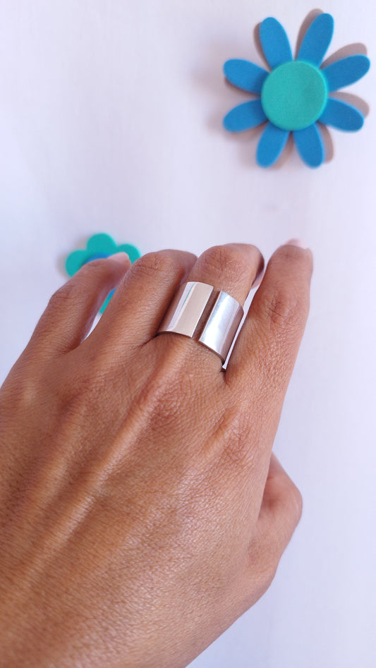 Anillo plano liso 16mm recto