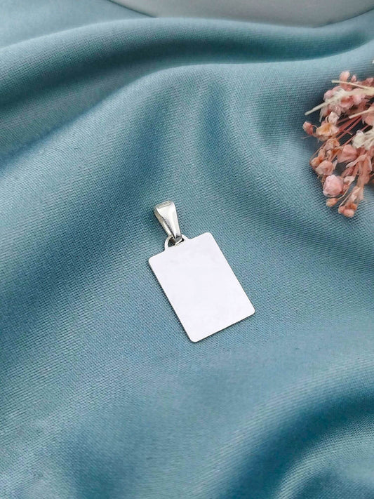 Dije placa rectangular