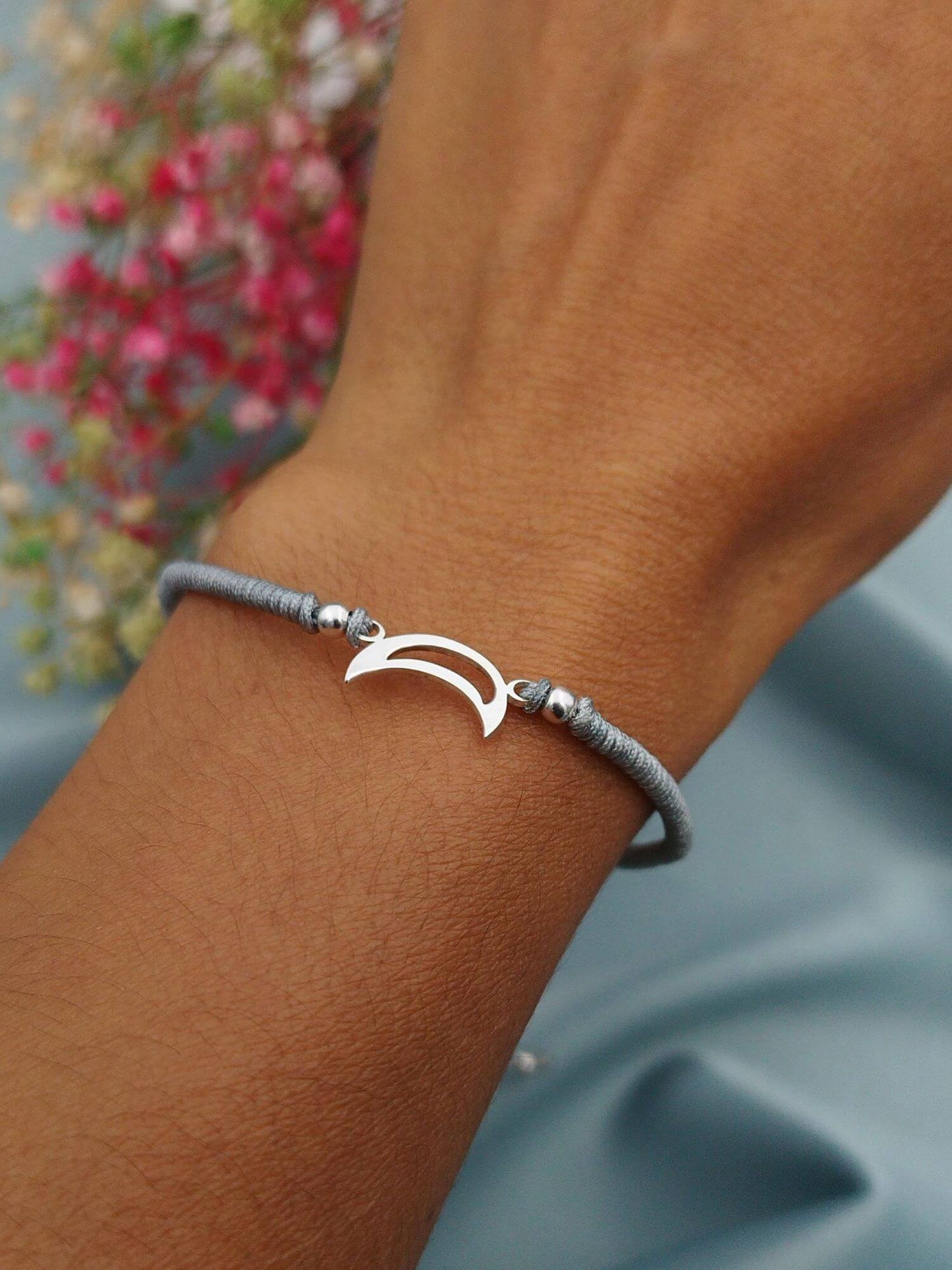 Pulsera macramé enrollado Luna