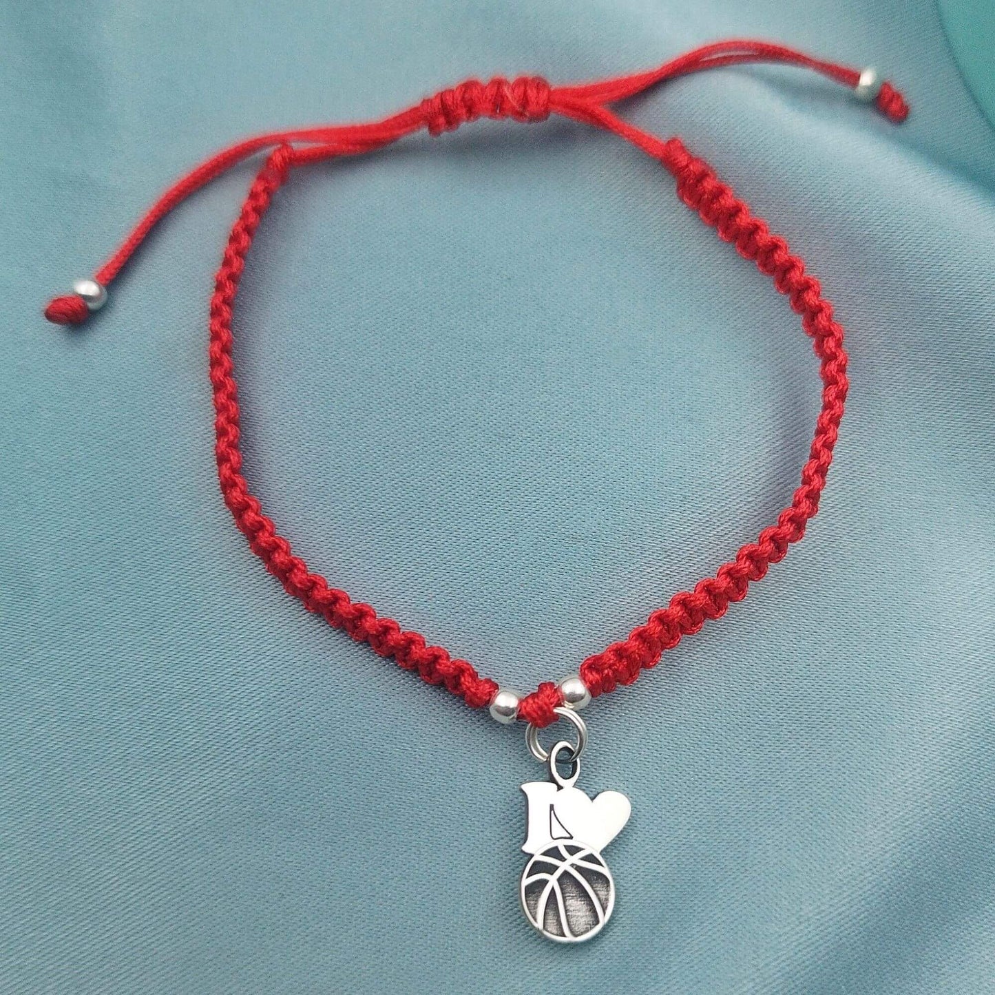 Pulsera macramé I love Basket