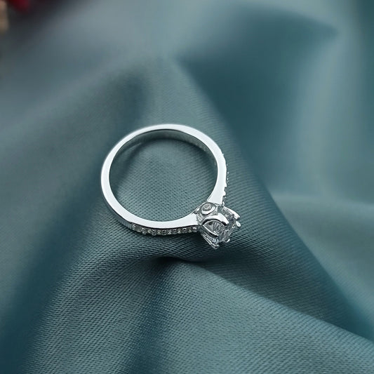 Anillo de Compromiso canal Brillante 22