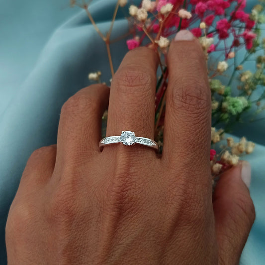 Anillo de Compromiso Perfilado 4mm