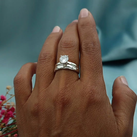 Anillo de compromiso Solitario brillante con churumbela 2