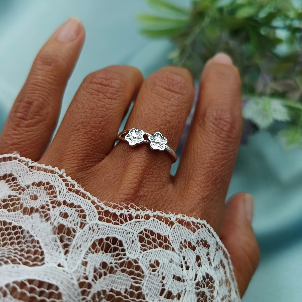 Anillo Flores regulable