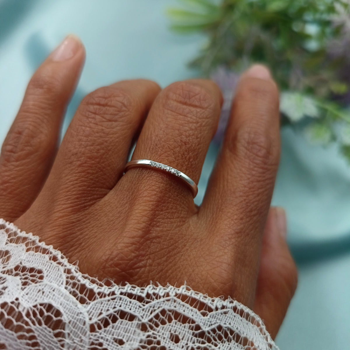 Anillo Medio Cintillo Slim