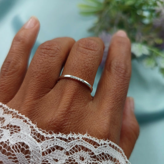 Anillo Medio Cintillo Slim