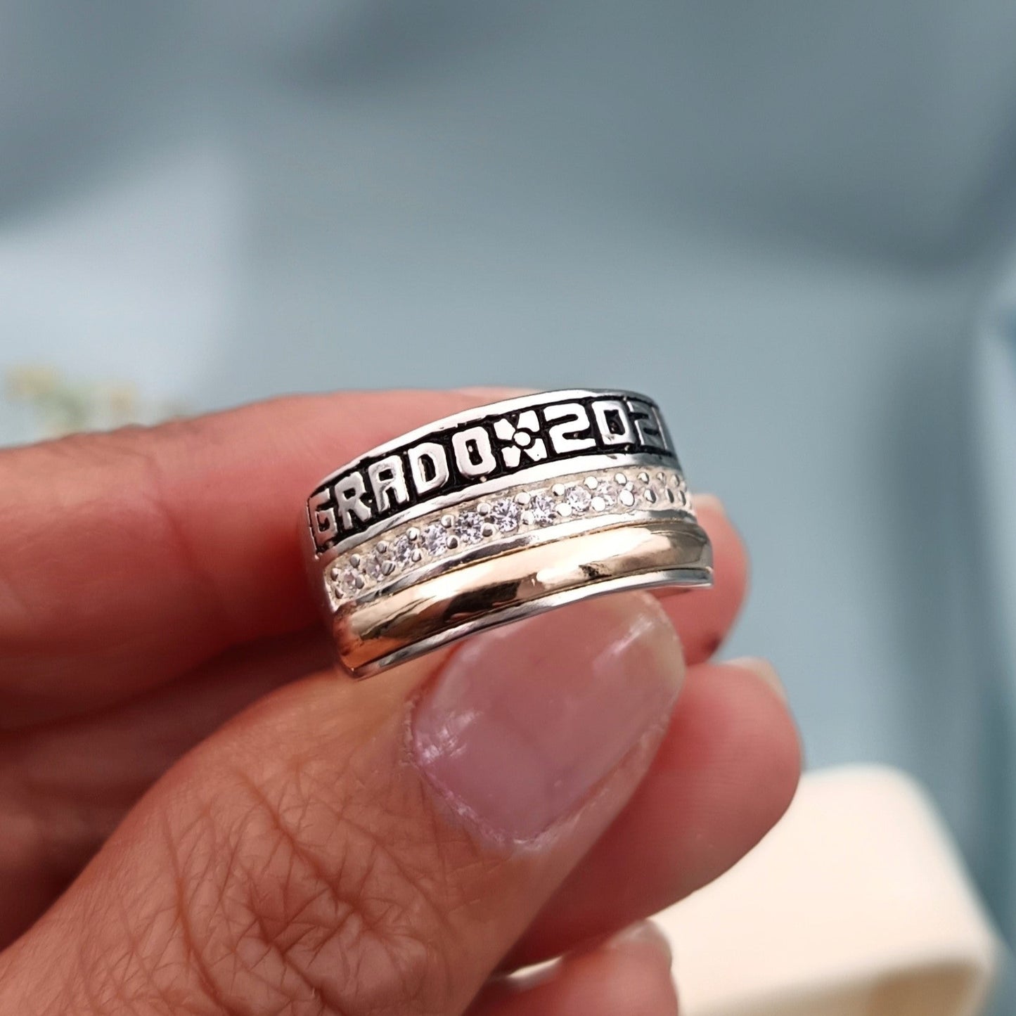 Anillo de Grado Franjas