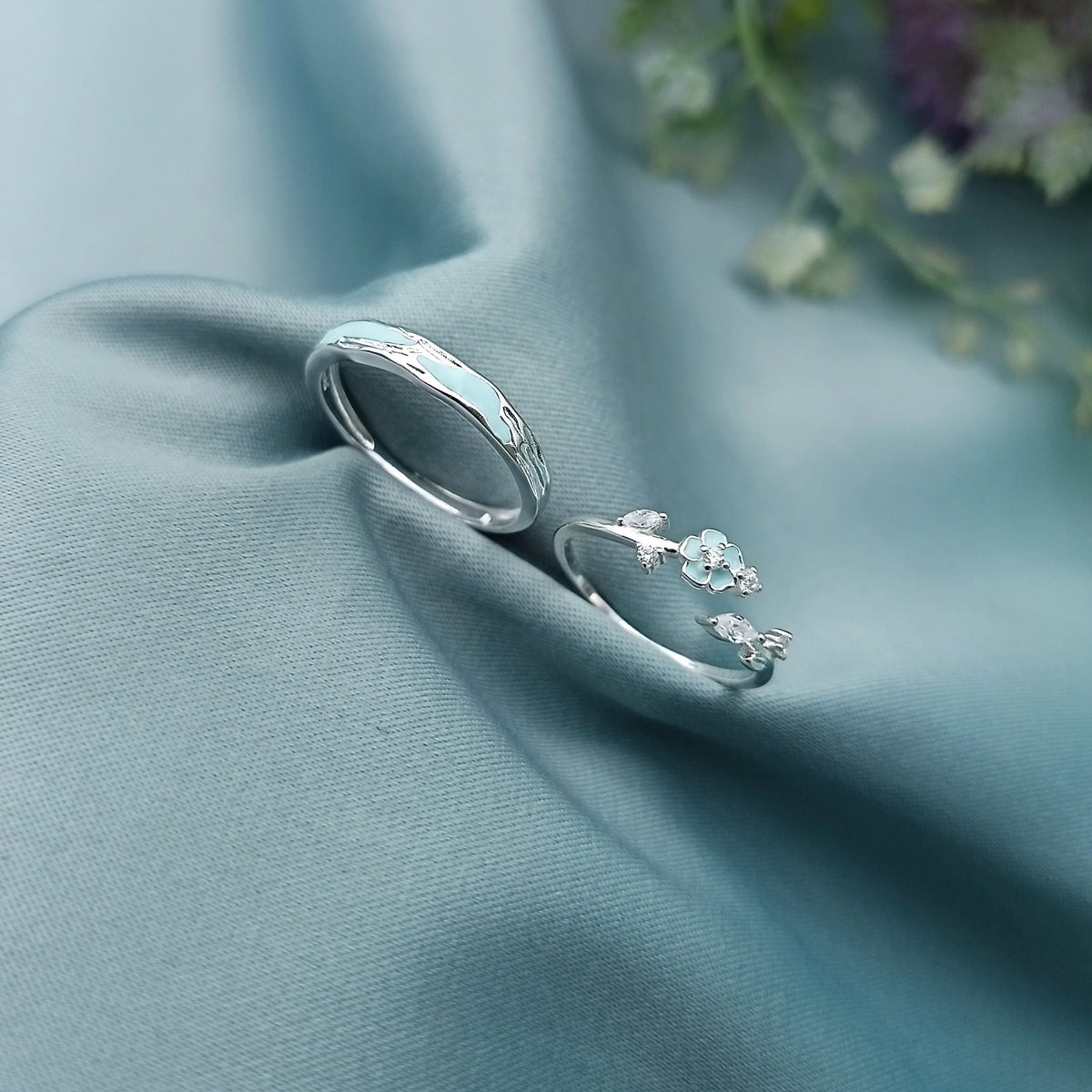 Anillos de matrimonio regulables Luminous Plata 925