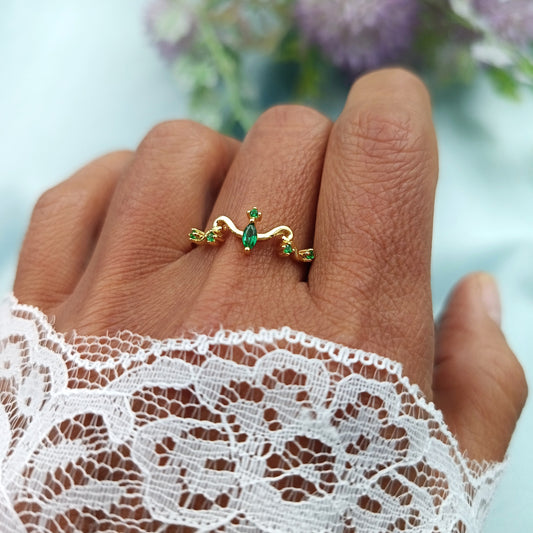 Anillo Promesa Royal dorado