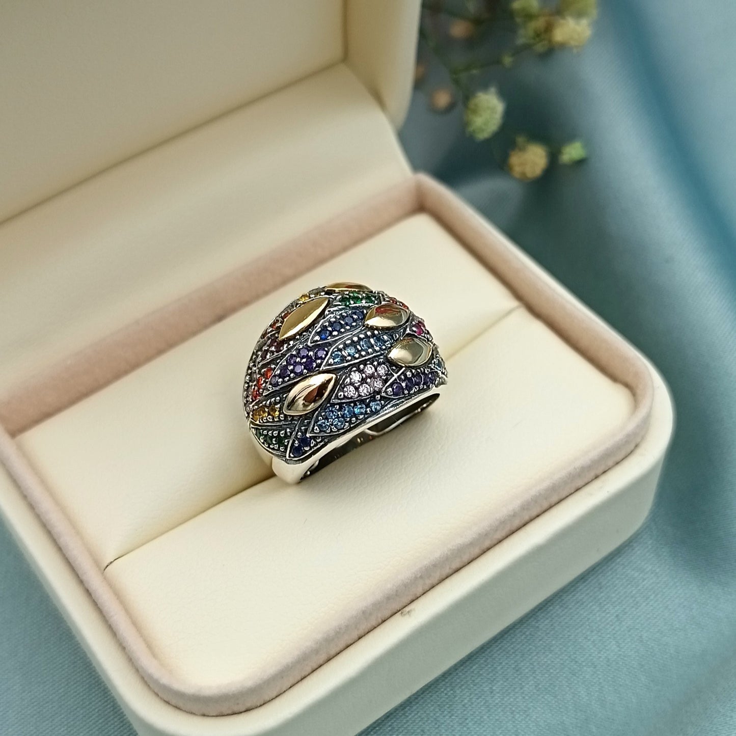 Anillo Capullo Multicolor