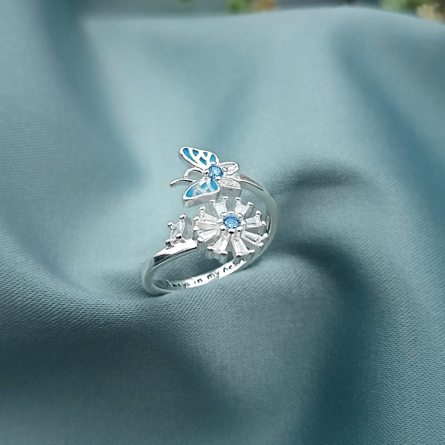 Anillo Mariposa Flor