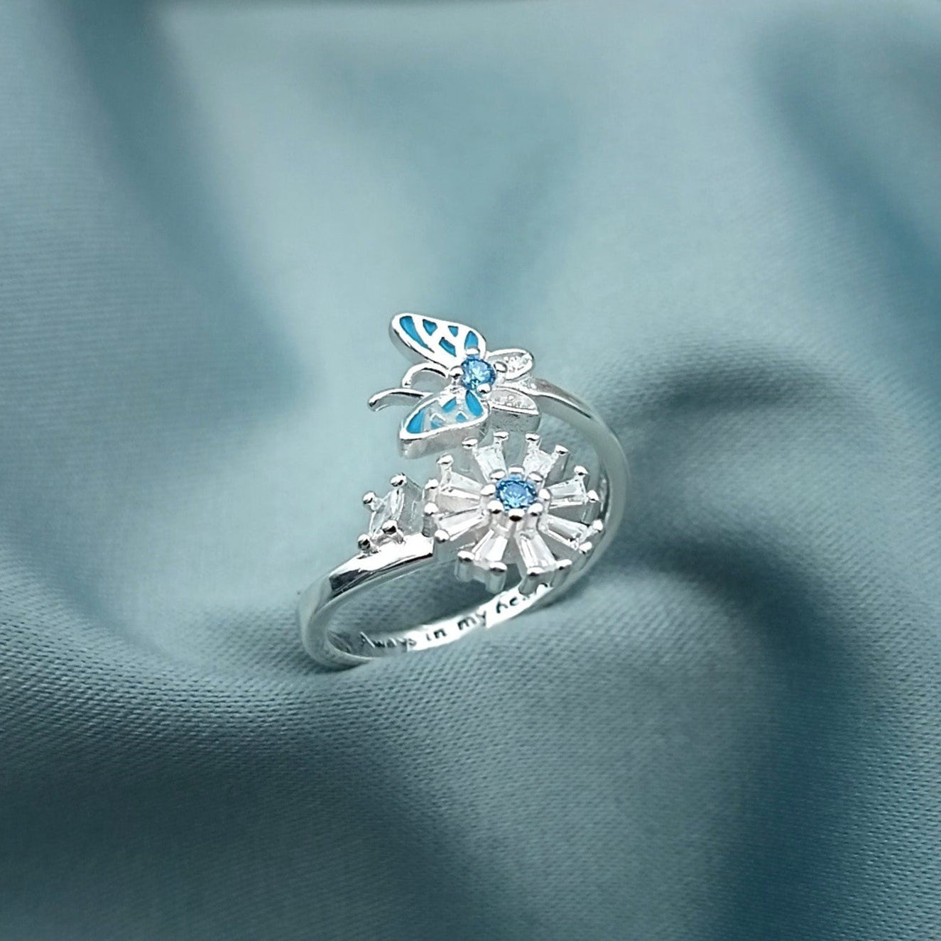 Anillo Mariposa Flor