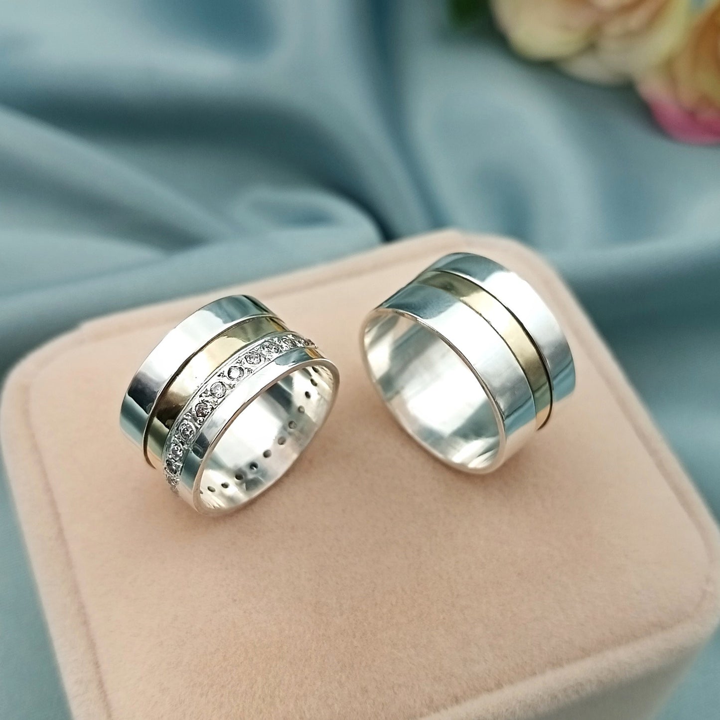 Anillos de matrimonio Unique Plata 925 y Oro 18k