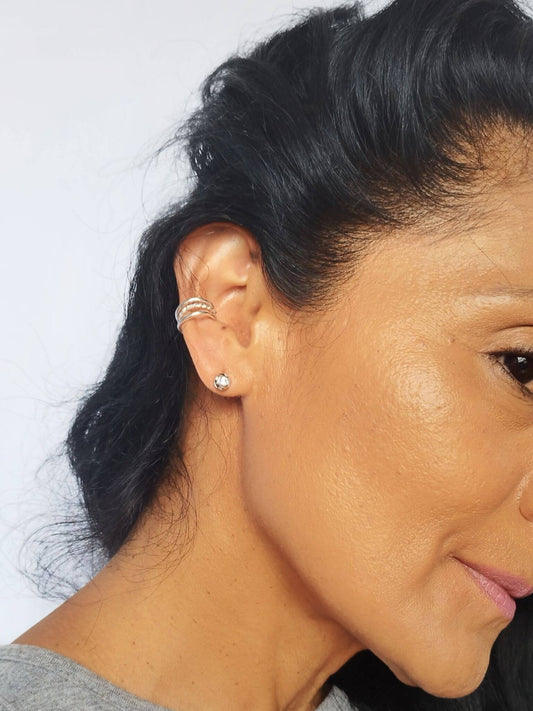 Arete Ear cuff cordón entorchado