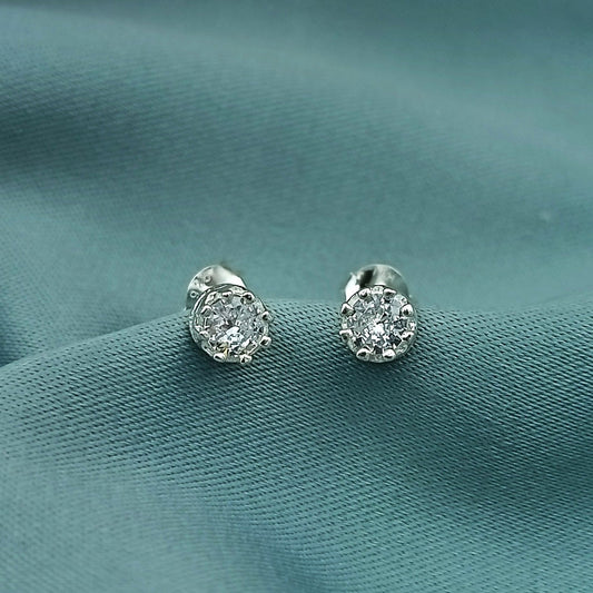 Aretes Cortos Circones Coronita 5mm