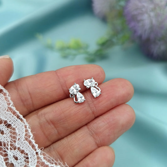 Aretes Gato con Lazo