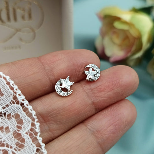 Aretes Luna y Estrella