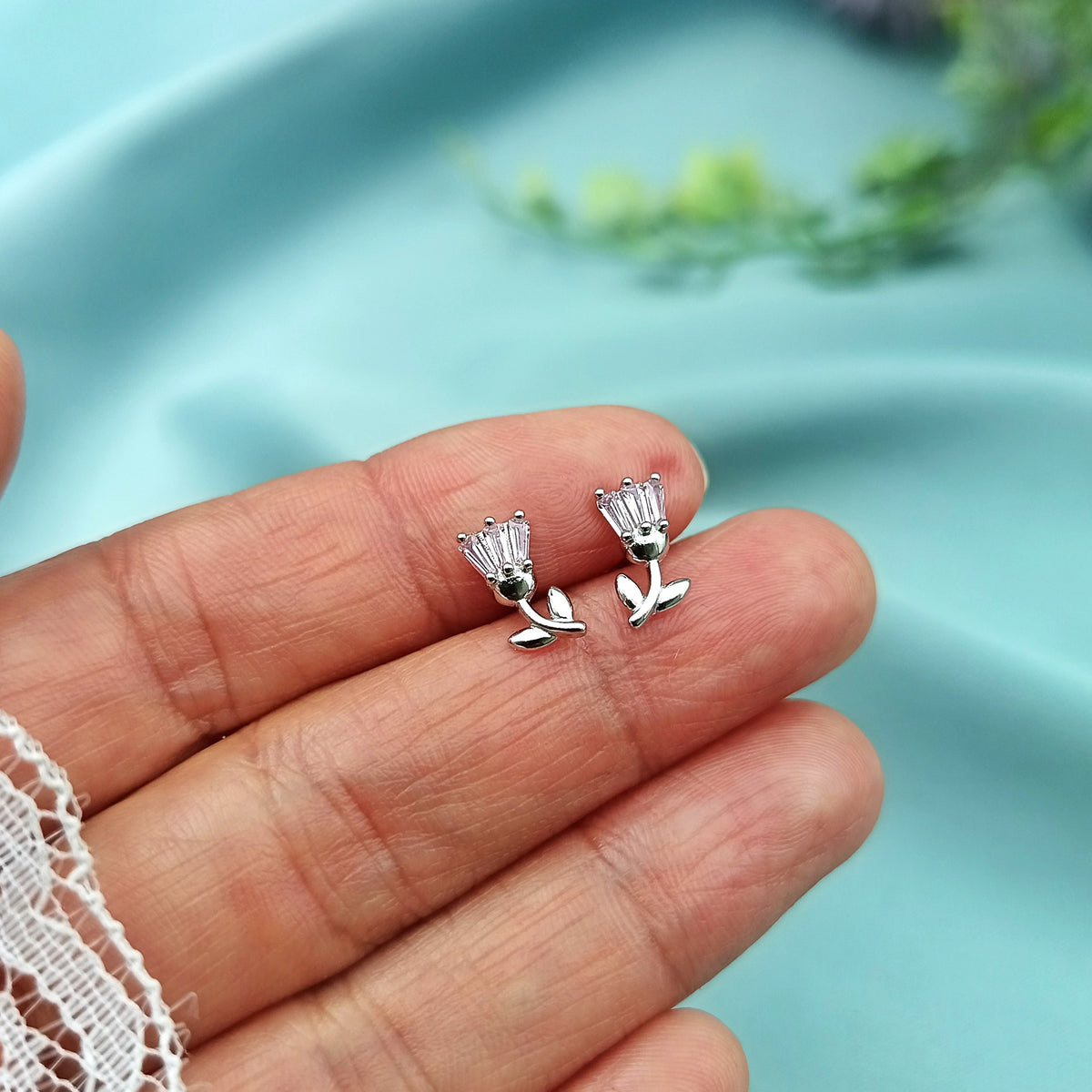Aretes Flor Tulipán